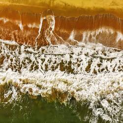 Drone over incoming tide