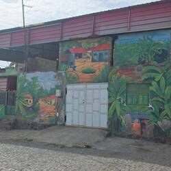 Achada Grande Frente, arm aber mit Straßenkunst