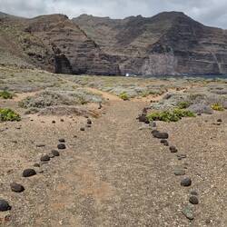 Bis zur Bucht sind wir gelaufen.