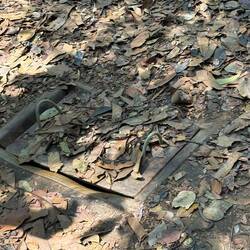 Camouflaged entrance to tunnel