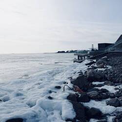 Die wohl bekannteste finnische Saune mit unmittelbaren Zugang zum Meer.