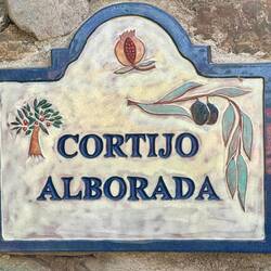 Today’s music connection, Alborada del Gracioso by Maurice Ravel, comes from a cortijo sign Ned saw.