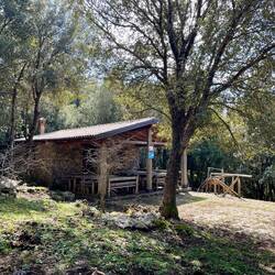 nach 5 km strammen Aufstieg endlich Pause im Refugio
