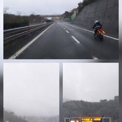 Wir fahren ins schlechte Wetter