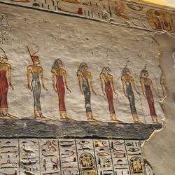 Wandbild in der Grabkammer