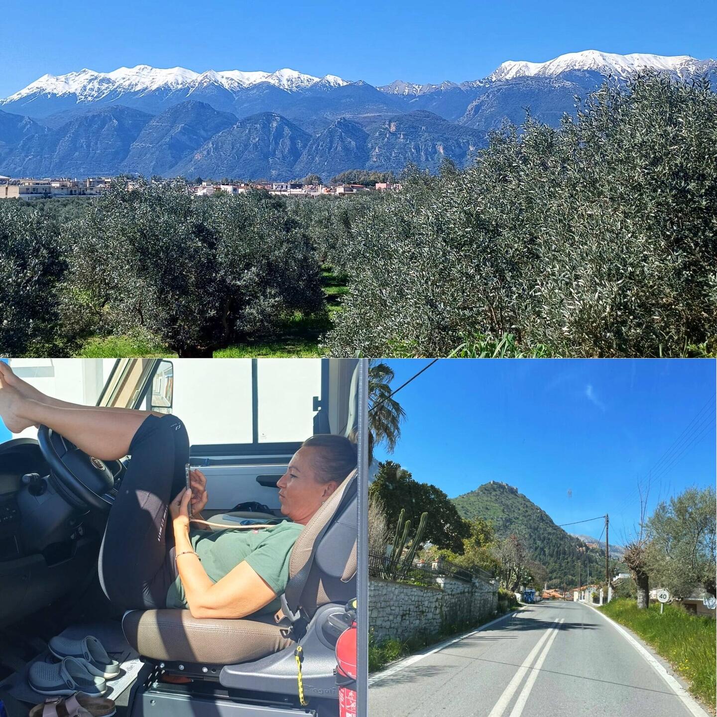 In Sparta noch ein letztes Foto und das neue Ziel im Navi eingeben..und los geht's wieder🚐👍🏻