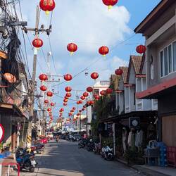 Eine Straße in der Nähe unserer Unterkunft 🛣️