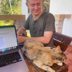 Tierischer Besuch beim Lernen 😃🐈