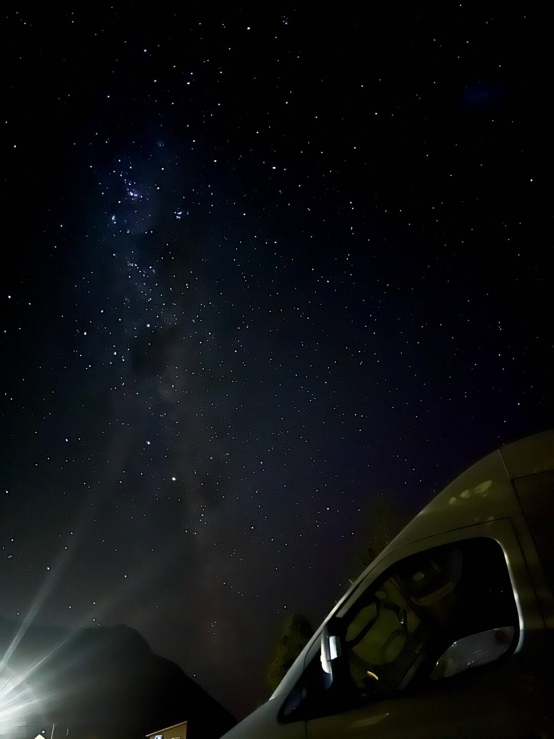 Sternenhimmel von letzter Nacht