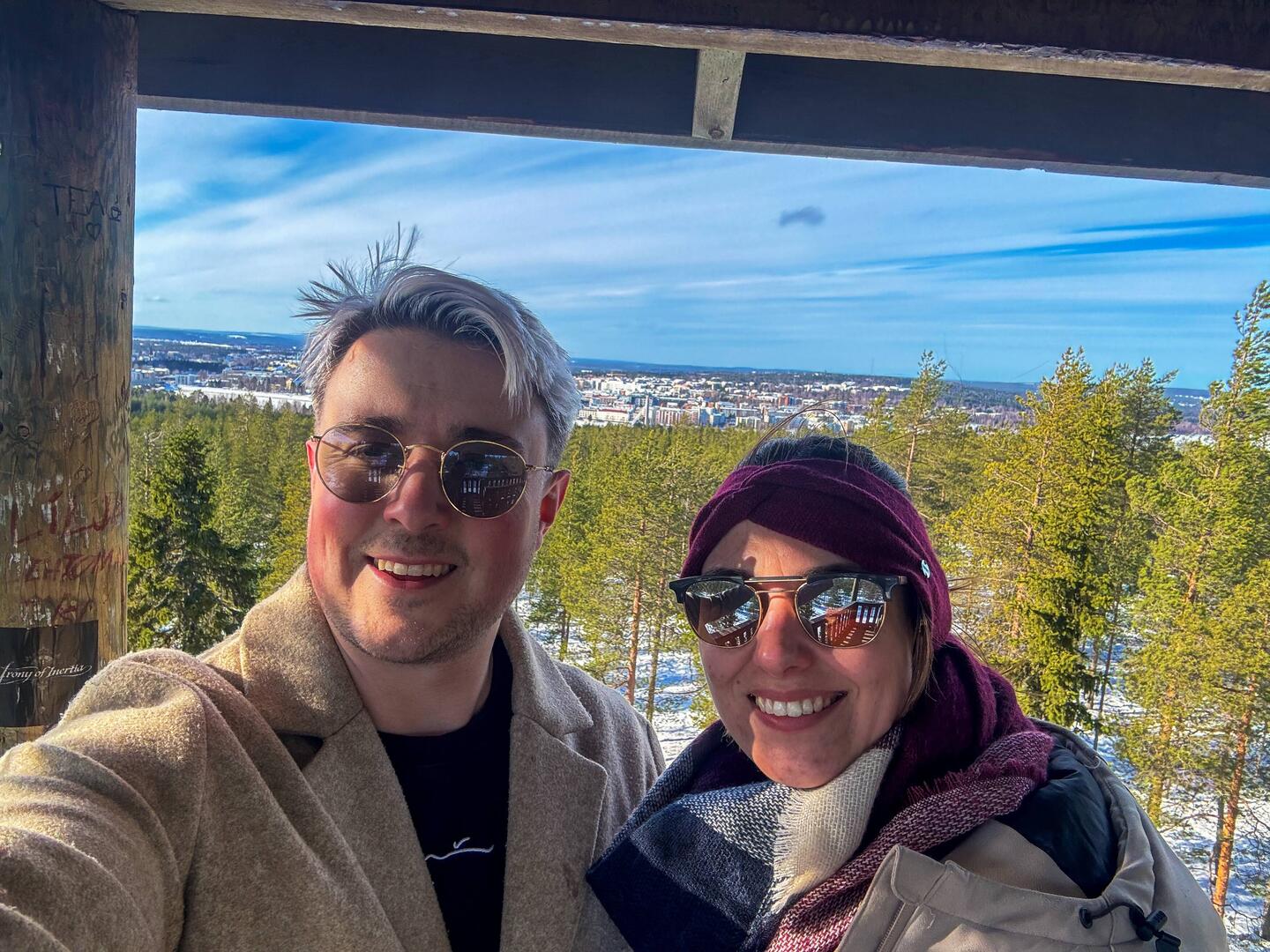 Aussichtsplattform beim Winter Walking Trail