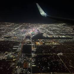 Das hell erleuchtete Las Vegas