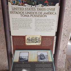 Übernahme des Forts durch die Amerikaner.