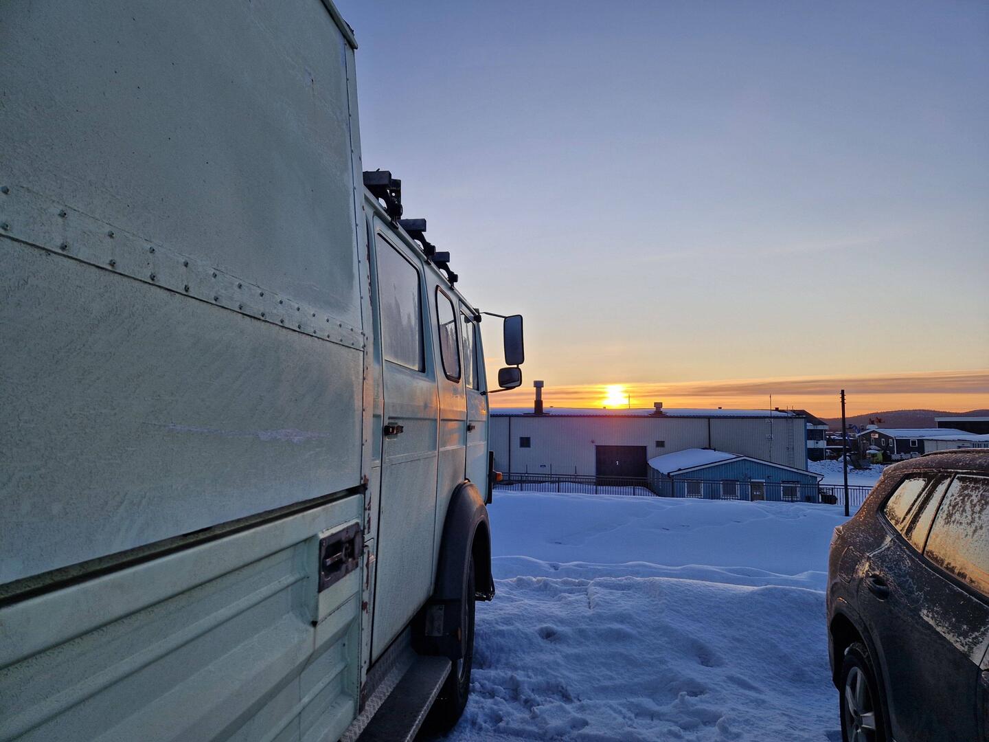 Sonnenaufgang mit Molly