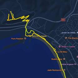 Die Strecke zur Kasbah und retour 💪