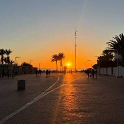 Zum Sonnenuntergang an den Strand 🏖️