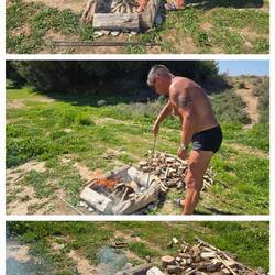 Endlich ist es soweit .... heute passt es für ein Steak am Lagerfeuer 🥩🔥