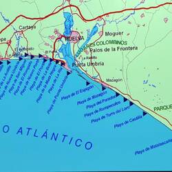 Places debris washed up