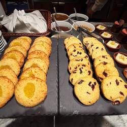 Crab orange ice box and Hawaiian coconut cookies