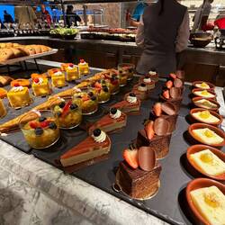 Pineapple upside down cake, banana guava pie, macadamia nut cream pie, haupia coconut custard