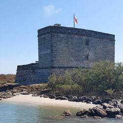 Noch mal einen Blick aufs Fort vorm Ablegen.