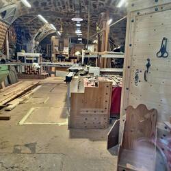 Blick in die Tischlerwerkstatt