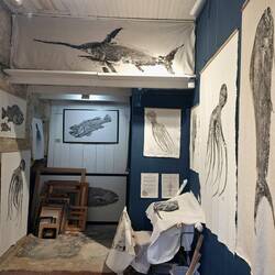 Künstleratelier mit Verkauf