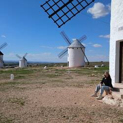 Die berühmten Windmühlen und Feinde des Don Quijote