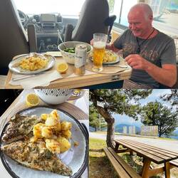 ..sonnig aber sehr kühl hier oben😉