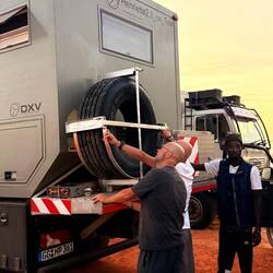 Das Ersatzrad ist geliefert! Es fehlt noch die Felge