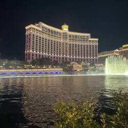 Die Springbrunnenshow vor dem Bellagio