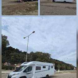 Unser Stellplatz für die kommende Nacht 😴