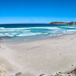 Pennington Bay Beach im Panoramablick
