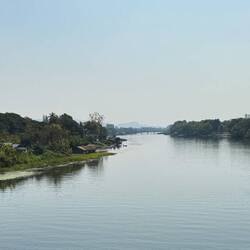 Crossing the Khwae Yai river
