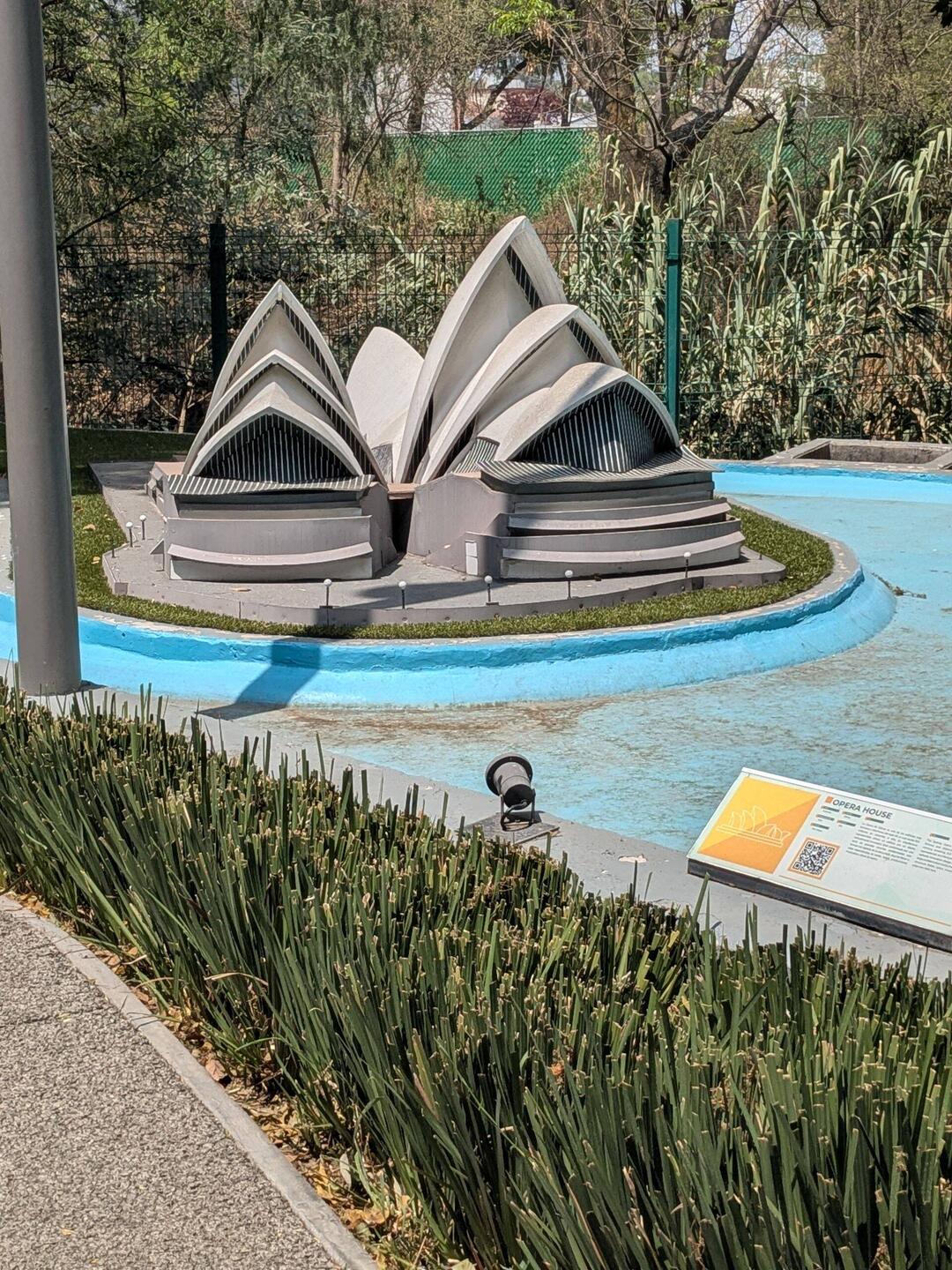 When it rains, there is water around the Opera House.