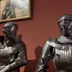 I've never seen such faces on armour before!