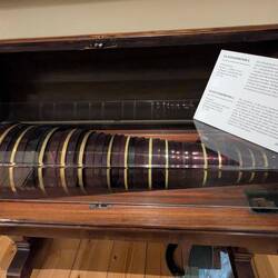 Glass harmonica, originally created by Benjamin Franklin.