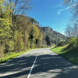 Endlich die schöne Strecke entlang der Rhone Alpen