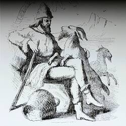 Goats, his only companion