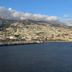 Blick auf Funchal vom Balkon
