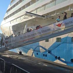 Die "Hühnerleiter" kommt bei Ebbe zum Einsatz