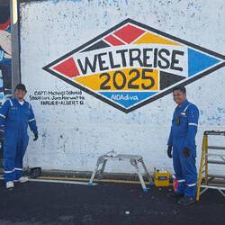 An der Funchal Pier Gallery verewigen sich die Schiffe