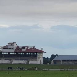 A sad sight. The wind battered Wyndham Grandstand ...now demolished along with many many memories