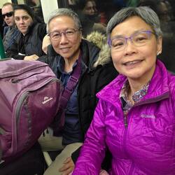 In the Sofia Metro heading to the apartment