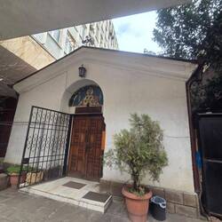 Church preserved but an ugly building built around the church by the communist