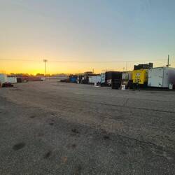 Sunrise at the racetrack