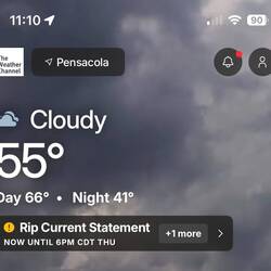 It's a lot cooler up in the panhandle
