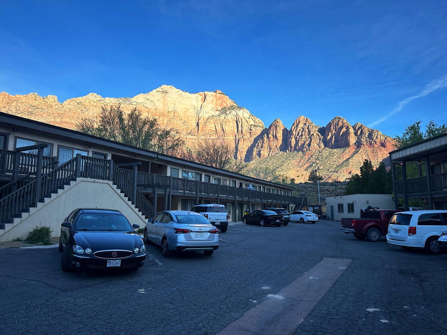 Die Aussicht vor unserem Zimmer