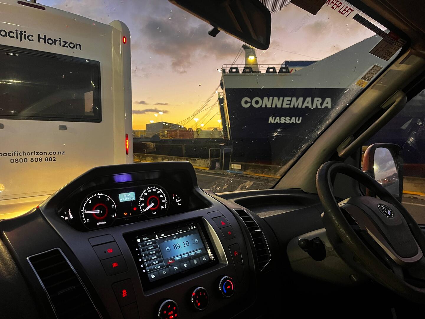 6:45 Uhr checken wir ein für unsere Fähre ⛴️