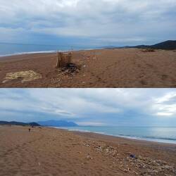 ..die Aufräumarbeiten sind noch weiterhin in vollem Gange..