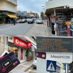 ..zu Fuß in die kleine Stadt Messini gegangen.Hier bekommt man auch fast alles 👍🏻